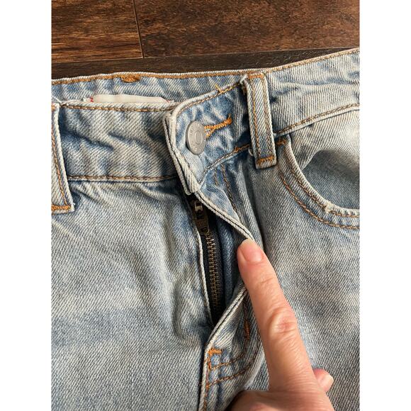 BDG Denim Maxi Skirt Blue Raw Hem Small Urban Outfitters Cotton - Picture 6 of 12